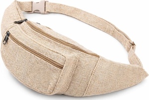 Bolso Bandolera para Mujer, Estilo Boho <span class=keywords><strong>Hippie</strong></span>, <span class=keywords><strong>Riñonera</strong></span> Blanca para Senderismo, Correr, Trotar, <span class=keywords><strong>Riñonera</strong></span> con Cinturón - Product Image 2