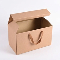 Premium bruine kartonnen doos, recycleerbare geschenkverpakking voor honing, eieren, fruit en speciale levensmiddelen