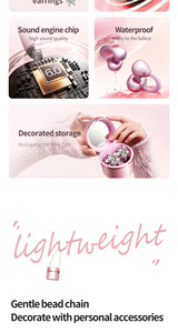New M197 tws earphones <b>wireless</b> earbuds BT version 6.0 HiFi sound quality ear-clip headphones with <b>Mic</b> for Huawei iPhone Honor - Product Image 2