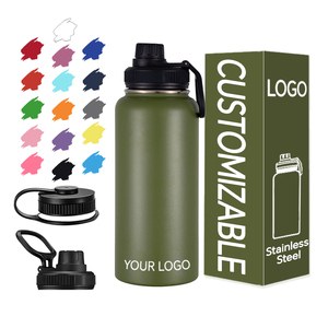 Customized 32 oz Stainless Steel Insulated Gym Water Bottle Thermal Vacuum Flask with Insulated Termo Botellas De Agua - Product Image 1