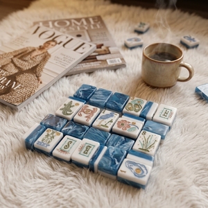 2026 Nuevo <span class=keywords><strong>y</strong></span> Exclusivo Juego de Mahjong Americano de Lujo Moderno con Temática de Bayou, 160 Fichas Portátiles Pintadas a Mano con Vida Silvestre para Fiestas de Verano - Product Image 3