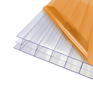 Plaques en <span class=keywords><strong>polycarbonate</strong></span> alvéolé transparentes de 10 mm pour usage extérieur moderne, protection UV, garantie 10 ans, matériau 100 % vierge - Product Image 2