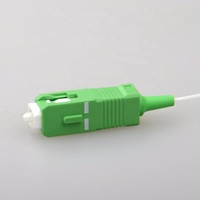 Divisor de Fibra Óptica Tipo PLC Mini SC APC CIXI YAXUN 1:16 con Tubo de Acero Inoxidable de 0.9mm, Divisor de Fibra Óptica G657A1 de 1m