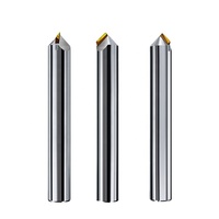 Machine CNC MCD/CVD de l'usine JC personnalisée ODM/OEM fabrication de bijoux fraise fraise en bout mèches de routeur acrylique côté plat diamant