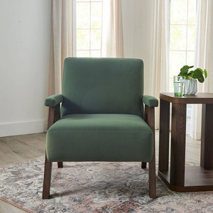 Fauteuil une <span class=keywords><strong>place</strong></span> confortable pour salle à manger, hôtel, appartement, avec rembourrage en éponge, en bois et tissu, idéal pour salon, chambre, centre commercial - Product Image 6