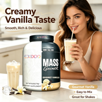 Poudre Protéinée Prise de Masse OEM Haute en Calories avec 50g de Protéines et 250g de Complexes de Glucides pour le Développement Musculaire Maigre et la Prise de Poids