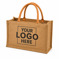 Sac fourre-tout en jute écologique avec logo personnalisé, fermeture éclair, vente en gros, sac d'épicerie en toile de jute naturelle avec poignées rembourrées