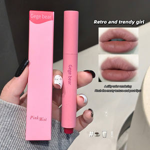 Gege ayı pembe nemlendirici katı sıvı balsamı parlak nemlendirici su geçirmez uzun ömürlü sis ruj kalem makyaj - Product Image 3