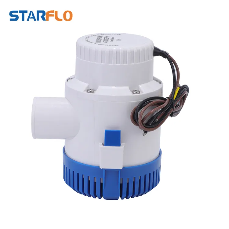 4700GPH 12V 24V micro non automatic high flow marine submersible sea water marine bilge pump