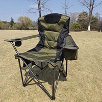 Nouvelle chaise de camping légère et portable pour l'extérieur, style moderne, chaise de plage pliable simple avec accoudoirs pour la pêche