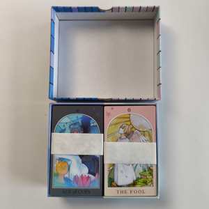 卸売カラフルな印刷紙タロットカードセット15*13 * 4cmギフトボックス2枚のカード各78枚 - Product Image 2