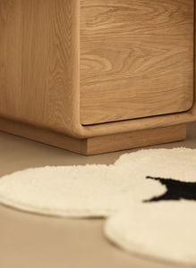 Q6052 Minimalist Style Solid Oak Wood 3 <strong>Drawers</strong> <strong>With</strong> Jewelry Box Bedroom NightStand <strong>Bedside</strong> <strong>Table</strong> for <strong>Small</strong>-size Apartment - Product Image 3