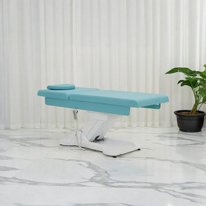 Table de soin électrique réglable en hauteur à 2 moteurs, professionnelle pour salon de beauté, massage, <span class=keywords><strong>spa</strong></span>, tatouage et extension de cils, avec dossier. - Product Image 6