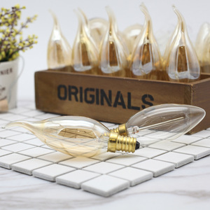 <span class=keywords><strong>C35</strong></span> cổ Edison bóng đèn <span class=keywords><strong>LED</strong></span> <span class=keywords><strong>Filament</strong></span> E12 E14 cơ sở 15W 25W 40W Tungsten đèn thủy tinh trang trí đèn - Product Image 4