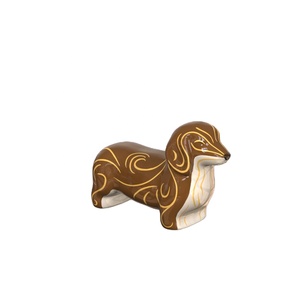 Urne funéraire géométrique artisanale pour chien, magnifique, moderne, commémorative, personnalisée, élégante, en céramique, écologique, durable - Product Image 4