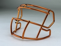 2024 universel Mini masque facial métal galvanoplastie Chrome masque facial pour mini casques de Football pour l'affichage