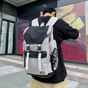 Sac à dos de loisirs de voyage en plein air version coréenne pour hommes personnalisé tendance 2025 Sac d'école japonais du collège - Product Image 3