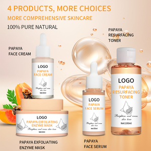 Set de Cuidado de la Piel para Aclarar el Acné y las Manchas Oscuras de Marca Privada, Set de Cuidado de la Piel Iluminador con Extracto de Papaya - Product Image 2
