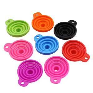 सिलिकॉन ढहने वाला फनल फोल्डेबल रसोई उपकरण फनल पानी के लिए तरल हस्तांतरण संकीर्ण और चौड़ा मुंह फंगरे फंगरे - Product Image 2