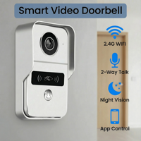 Système de sonnette vidéo intelligente Tuya Zigbee Gateway WiFi avec écran tactile central mural de 6 pouces, sonnette intelligente F5