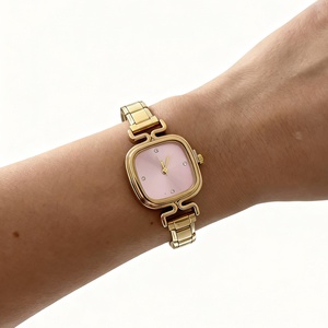 Reloj Dinimi Nuevo, Simple, Pequeño, Cuadrado, de Lujo Ligero, Elegante, con Correa de Acero Inoxidable Bordada, Estilo Urbano, Modular, de Cuarzo - Product Image 3