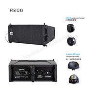 R206+RD-H15SA/RD-H18SA Ensemble de haut-parleurs actifs et passifs pour basses de 15/18 pouces pour Église, Événements, Banquets
