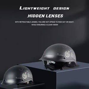 Accessoires de <span class=keywords><strong>moto</strong></span> vintage, <span class=keywords><strong>casque</strong></span> ABS rétro demi-face <span class=keywords><strong>pour</strong></span> <span class=keywords><strong>Harley</strong></span> <span class=keywords><strong>Davidson</strong></span> CFmoto Honda Vespa Piaggio Agusta - Product Image 6