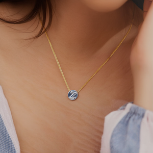 Collar de acero inoxidable de 1 cm con colgante de letra Z de un solo lado, cadena para el cuello, joyería para mujer, accesorio de moda. - Product Image 3