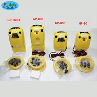 Pompe à air électrique portable multi-plastique jaune GP80BD avec batterie 12V/110V/220V 30-50 PSI