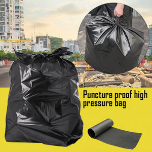 Zware 42 Gallon Zwarte Aannemerszak 3 Mil & 4 Mil Dikke Plastic <span class=keywords><strong>Pe</strong></span> Vuilniszak Van Hoge Constructiekwaliteit - Product Image 1