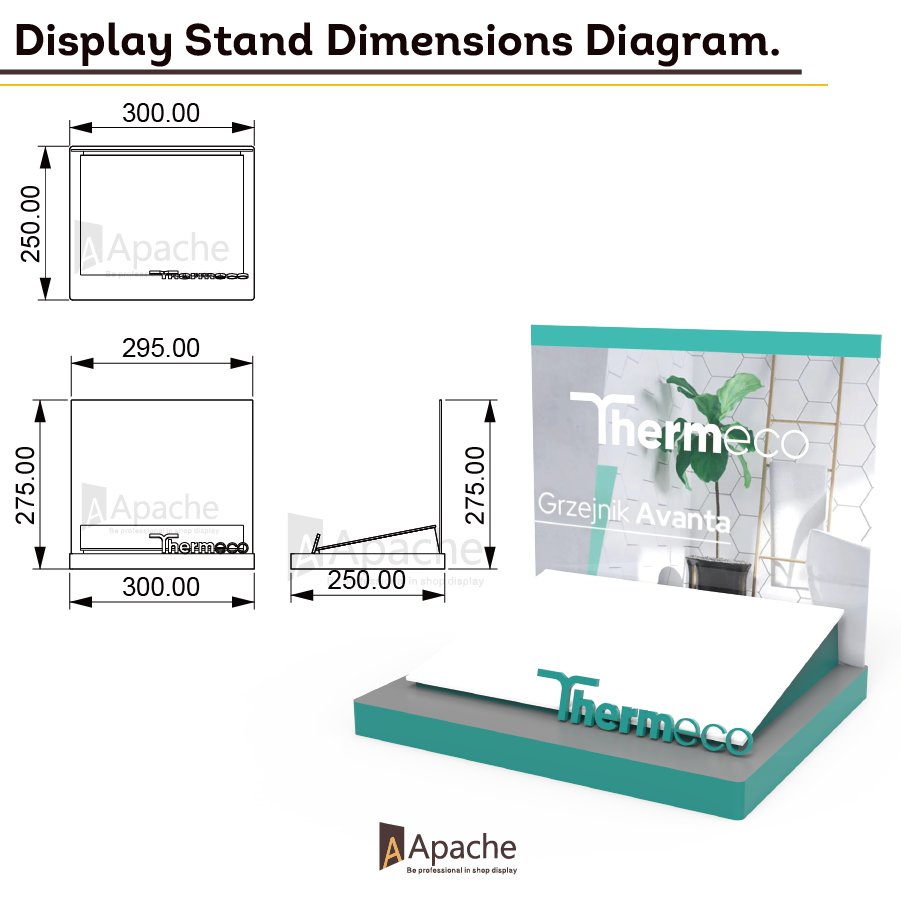 Apache Customized Mobile Accessories Display Led Acrylic Display for Electronic Shop Display Counter Stand — view 5