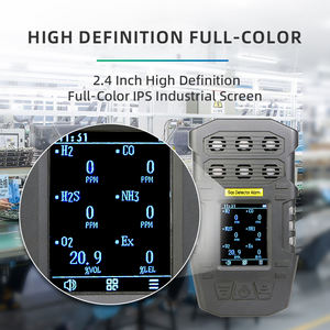 다기능 6가스 모니터 6 in 1 가스 감지기 교체 가능한 센서 포함 - Product Image 4