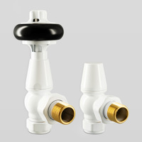 Válvula de Calefacción para Radiador de Latón Giratoria Manual TRV, de Pared o de Pie, Cromada Clásica, Termostática Ajustable