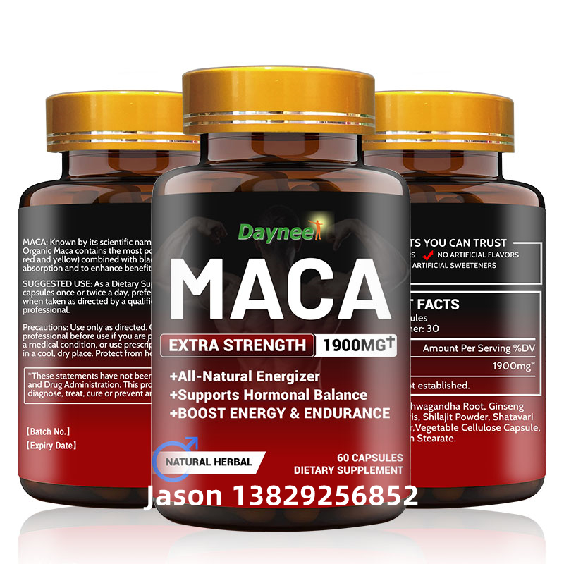 Maca viên nang tất cả tự nhiên Energizer thêm sức mạnh chế độ ăn uống bổ sung tăng cường năng lượng thảo dược tự nhiên 60 Maca viên nang