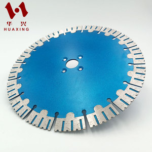 Disque de coupe industriel pour pierre 230 mm, lame diamantée segmentée 9 pouces à rainures pour pierre dure, granit, béton - Product Image 4