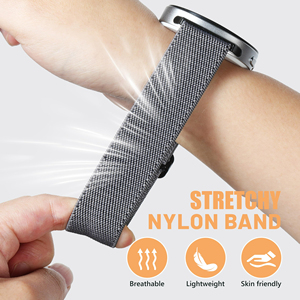 Bracelet de montre en nylon élastique à motif ondulé pour Samsung Galaxy Watch 8 Band 40mm 44mm/8 Classic 46 mm, respirant et tendance, bracelet de 22 mm - Product Image 2