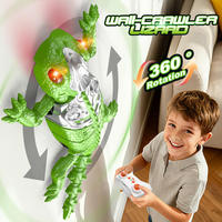 Gecko télécommandé ITTL, grimpant sur les murs, 360° °   Jouets de lézard mécanique électriques rotatifs RC pour enfants, rampants sur le sol et grimpant sur les murs