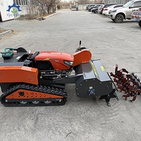 Robot tondeuse diesel 15,5 CV avec télécommande 500 m pour terrains en pente et sur crêtes