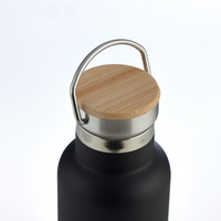 Haers Factory 350ml/500ml Bouteille d'eau isolée en acier inoxydable à double paroi 304 avec poignée pour voyage et camping