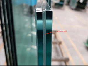 High Strength Building and Industrial Glass 0.38,0.14,1.16 PVB Single Layer Double Layer Laminated Tempered Glass - Product Image 4