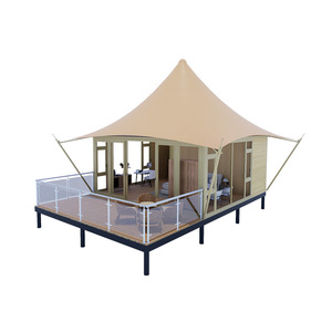 Hôtel-lodge de luxe surélevé en forme de tente, résistant aux intempéries, à structure en bois, pour le tourisme en montagne, utilisable toute l'année - Product Image 5