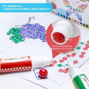 Index Kit Ohuhu 8 Couleurs Marqueur de Peinture <span class=keywords><strong>Vierge</strong></span> 30 Pages Marqueur Pad Non Toxiques à Base D'eau <span class=keywords><strong>Bingo</strong></span> - Product Image 4