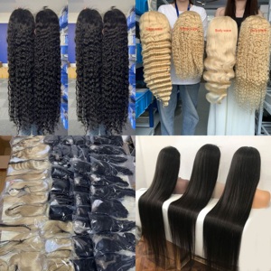 13x6 perruque indienne de cheveux humains bruts droits sans colle HD pour dentelle frontale cuticule alignée cheveux de bébé Premium noir pour les femmes - Product Image 4