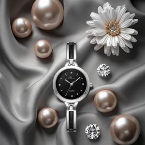 Reloj de Cuarzo de Lujo para Mujer, Diseño Único, Casual, con Diamantes, Logotipo Personalizado, Mezcla de Colores, Acero Inoxidable, Estilo Moderno - Product Image 2