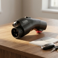 Nouvel adaptateur de charge EV Viptoo 60A 250V IP65 étanche Tesla vers J1772 SAE avec garantie de 12 mois, modèle DD003A