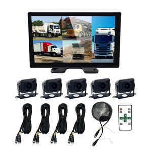 Wemaer, Kit <span class=keywords><strong>de</strong></span> Monitor <span class=keywords><strong>de</strong></span> cámara <span class=keywords><strong>de</strong></span> camión, sistema <span class=keywords><strong>de</strong></span> seguridad del vehículo, cámara <span class=keywords><strong>de</strong></span> visión trasera, 5 CANALES, 10,1 pulgadas, pantalla táctil IPS, cámara <span class=keywords><strong>de</strong></span> respaldo para remolque <span class=keywords><strong>de</strong></span> autobús - Product Image 6