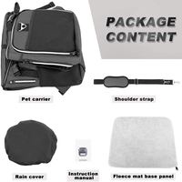 Sac de panier de vélo étanche et durable pour animaux de compagnie sac à dos pliable de voyage extensible pour chien et chat