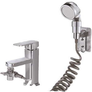Set doccia ecologico per lavabo con doccetta, tubo flessibile e <span class=keywords><strong>attacco</strong></span> rapido, uscita acqua singola con deviatore - Product Image 1