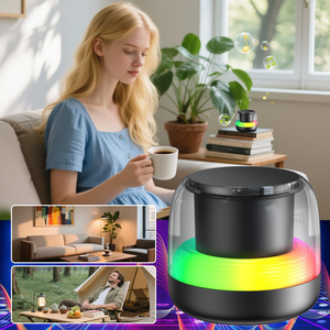 New Hot Selling Best Seller Ultra Small Gift Idea Portable Party Built-In Lights BT Speaker 5W Stereo Sound Wireless Speaker - Product Image 4