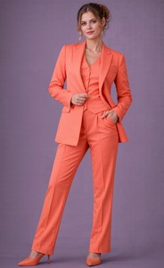 Elegant Women's Blazer Vest Pants <b>Set</b> Professional Business Suit Formal <b>Office</b> Wear Tailored Fashion Clothing for Women - Product Image 4